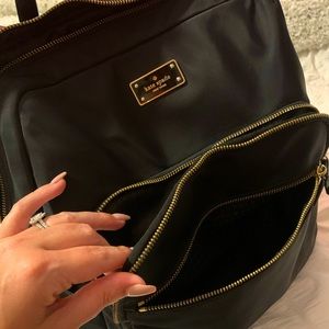 Kate Spade Black Nylon Backpack